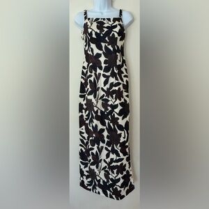 Commence Backless Print Split Zipper Dress